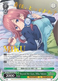 Beyond Her Gaze, Miku Nakano (SP)