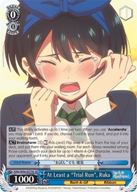At Least a "Trial Run", Ruka (SR)