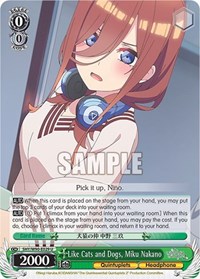 Like Cats and Dogs, Miku Nakano