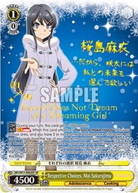 Respective Choices, Mai Sakurajima (SP) (Serial Numbered)