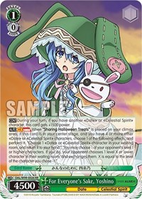 For Everyone's Sake, Yoshino