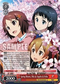 Spring Blooms, Rika & Suguha & Keiko (SR)