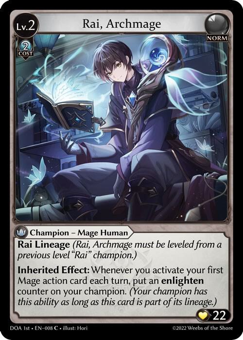 Rai, Archmage — Dawn of Ashes 1st Edition 008