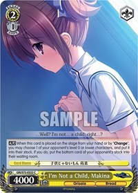 I'm Not a Child, Makina
