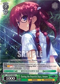 During the Peaceful Days, Amane
