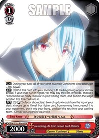 Awakening of a True Demon Lord, Rimuru (SR)