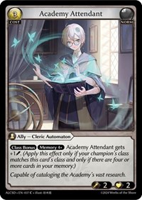 Academy Attendant