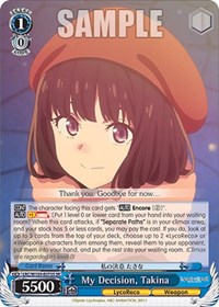 My Decision, Takina (SR)