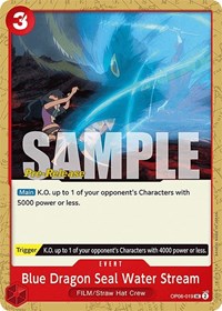 Blue Dragon Seal Water Stream