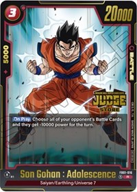 Son Gohan : Adolescence (Judge Pack (Store Judge) 01)