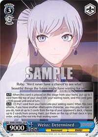 Weiss: Determined