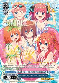 Summer Sparkle, Ichika & Nino & Miku & Yotsuba & Itsuki (PR) (Foil)
