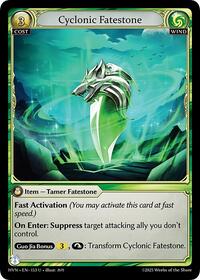 Cyclonic Fatestone // Windstalker Wolf