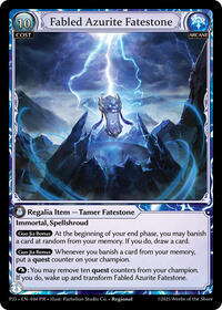 Fabled Azurite Fatestone // Seiryuu, Azure Dragon