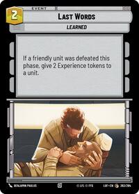 Last Words