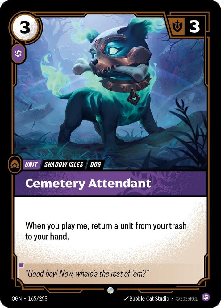 Cemetery Attendant — Origins 165/298
