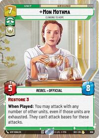 Mon Mothma - Clinging to Hope (Hyperspace Foil)