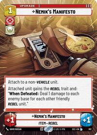 Nemik's Manifesto (Hyperspace Foil)