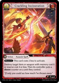 Crackling Incineration