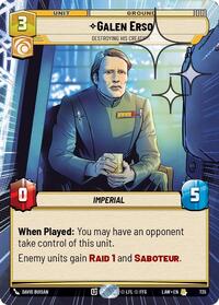 Galen Erso - Destroying His Creation (Hyperspace Foil)