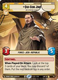 Qui-Gon Jinn - Influencing Chance (Hyperspace Foil)