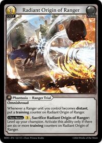 Radiant Origin of Ranger