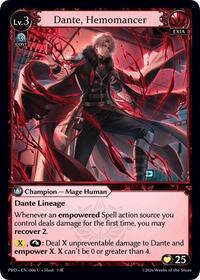 Dante, Hemomancer