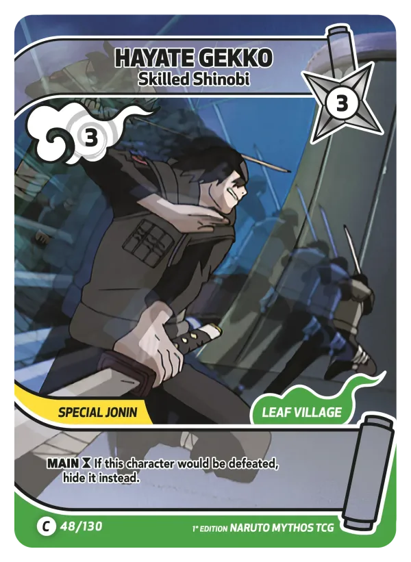 Hayate Gekko — Set 1: Konoha Shidō — 1st edition 048/130