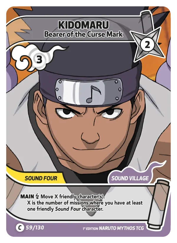 Kidomaru — Set 1: Konoha Shidō — 1st edition 059/130