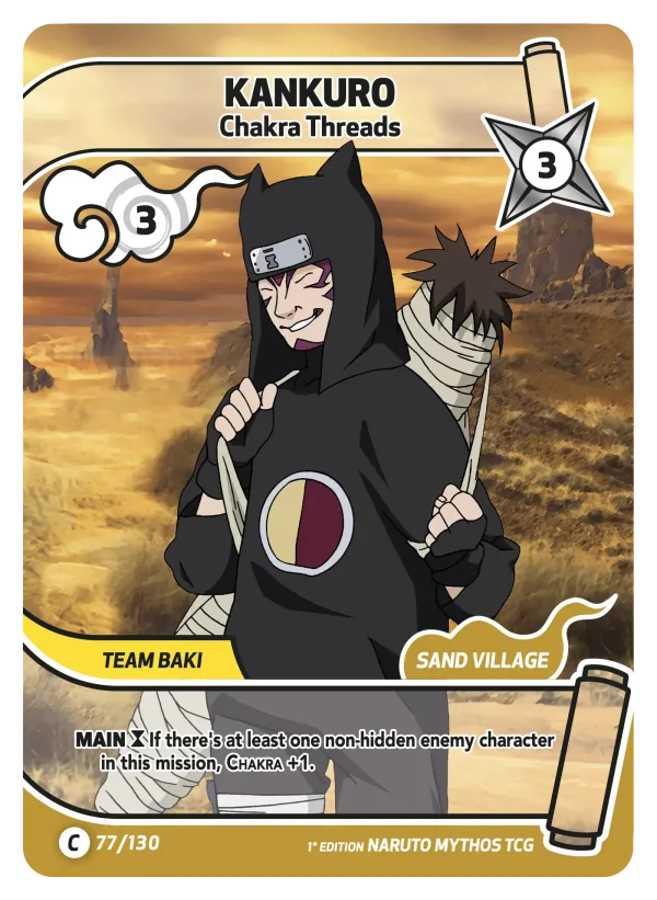 Kankurô — Set 1: Konoha Shidō — 1st edition 077/130