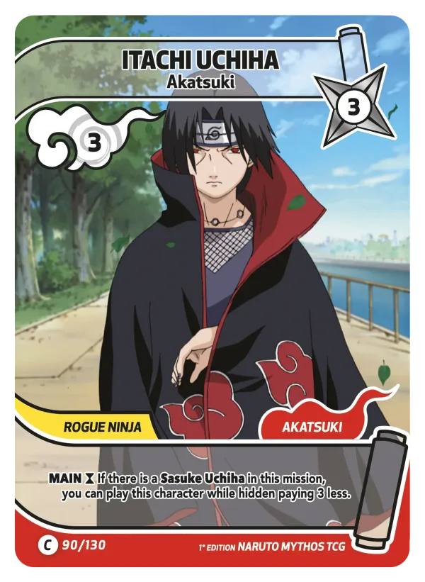 Itachi Uchiha — Set 1: Konoha Shidō — 1st edition 090/130