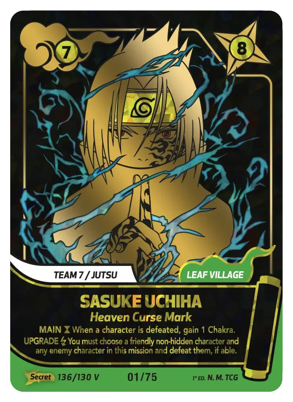 Sasuke Uchiwa — Set 1: Konoha Shidō — 1st edition 136/130