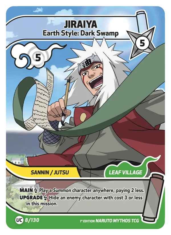 Jiraya — Set 1: Konoha Shidō — 1st edition 008/130