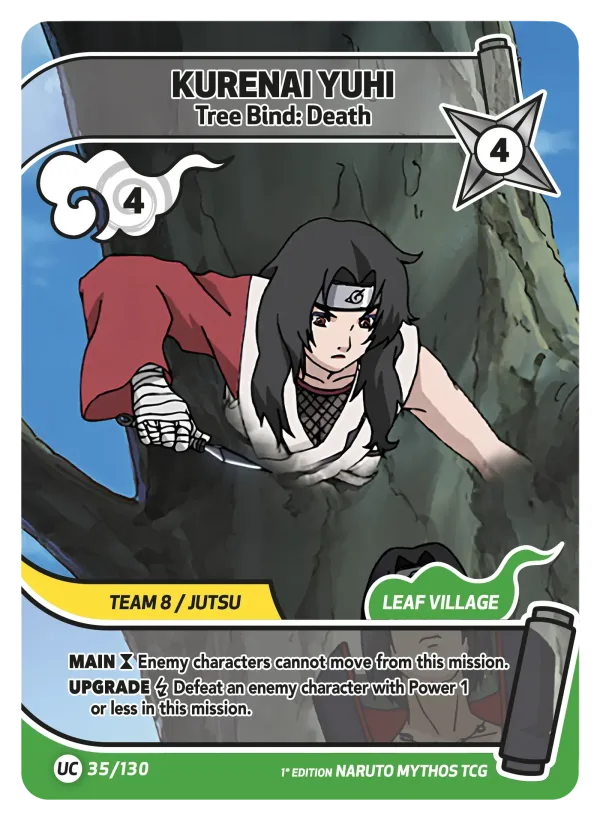 Kurenai Yuhi — Set 1: Konoha Shidō — 1st edition 035/130