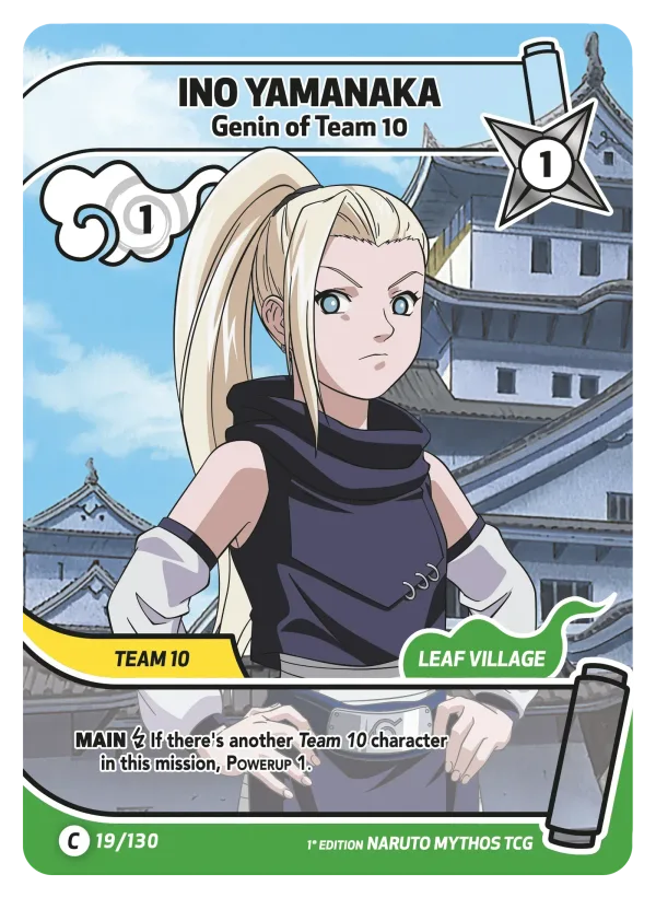 Ino Yamanaka — Set 1: Konoha Shidō — 2nd edition 019/130
