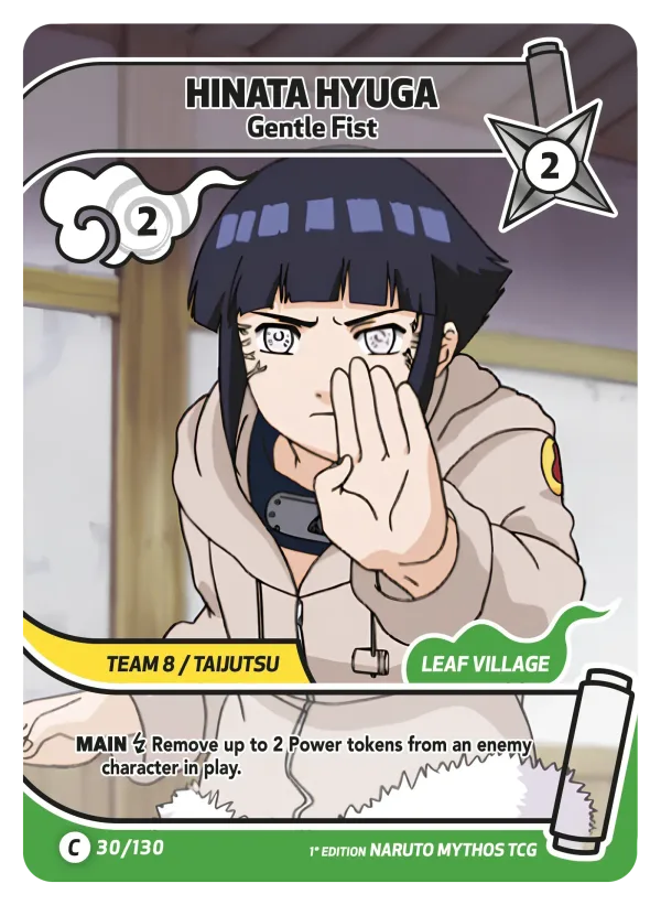 Hinata Hyuga — Set 1: Konoha Shidō — 2nd edition 030/130