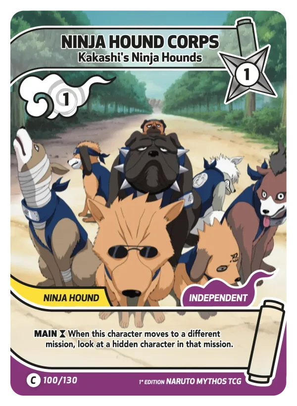 Chiens Ninjas — Set 1: Konoha Shidō — 2nd edition 100/130