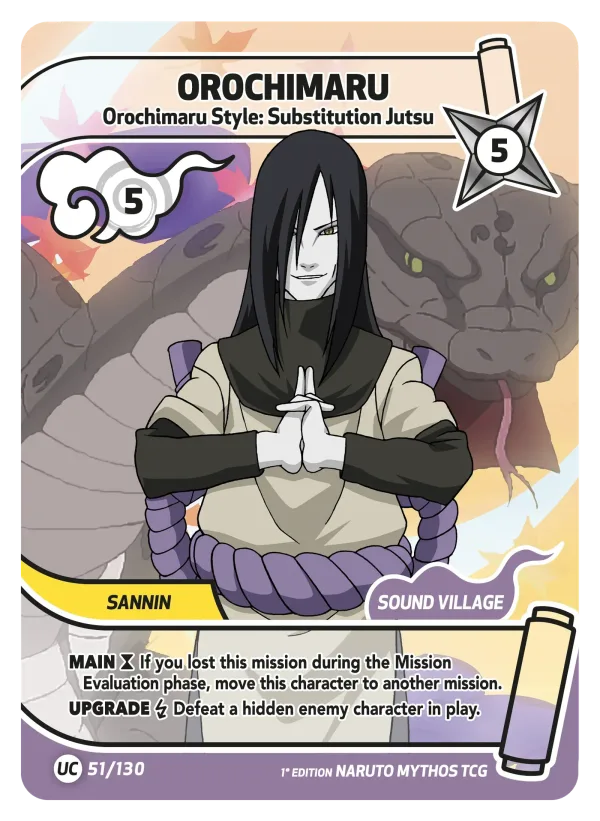 Orochimaru — Set 1: Konoha Shidō — 2nd edition 051/130