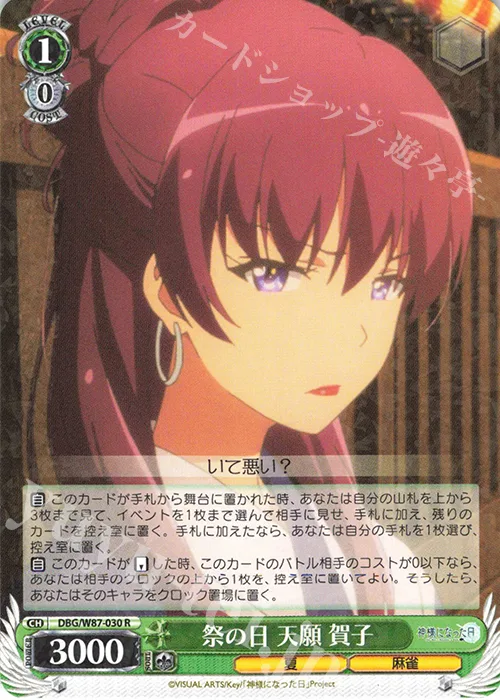 祭の日 天願 賀子 — 神様になった日 DBG/W87-030
