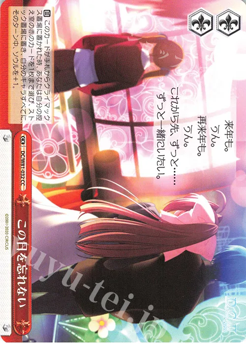 この日を忘れない — サーカス 20th Anniversary DC/W81-032