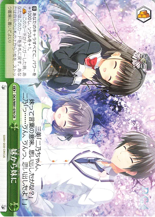 妹から妹に — サーカス 20th Anniversary DC4/W81-076