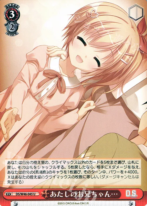 あたしのお兄ちゃん… — 「D.S. -Dal Segno-」＆「D.C.Ⅲ With You ～ダ・カーポⅢ～ ウィズユー」 DS/W46-045