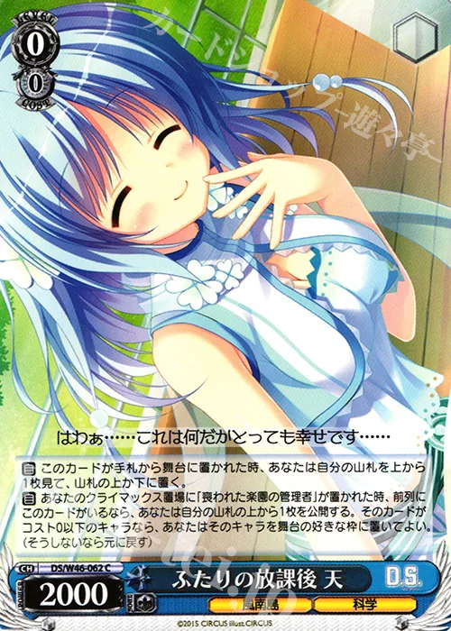 ふたりの放課後 天 — 「D.S. -Dal Segno-」＆「D.C.Ⅲ With You ～ダ・カーポⅢ～ ウィズユー」 DS/W46-062