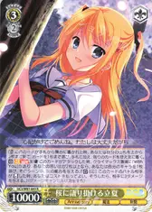 桜に語り掛ける立夏