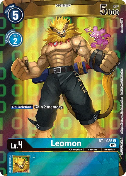Leomon — Premium Bandai BT1-035