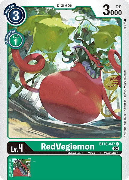 RedVegiemon — Booster XROS ENCOUNTER [BT10] BT10-047