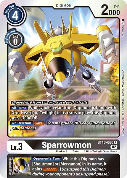 Sparrowmon — Booster XROS ENCOUNTER [BT10] BT10-060