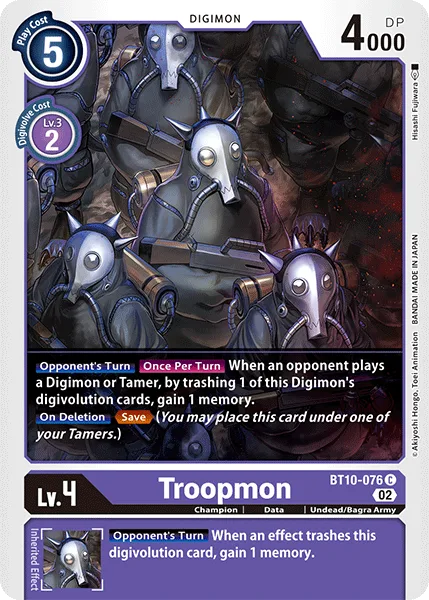 Troopmon — Booster XROS ENCOUNTER [BT10] BT10-076
