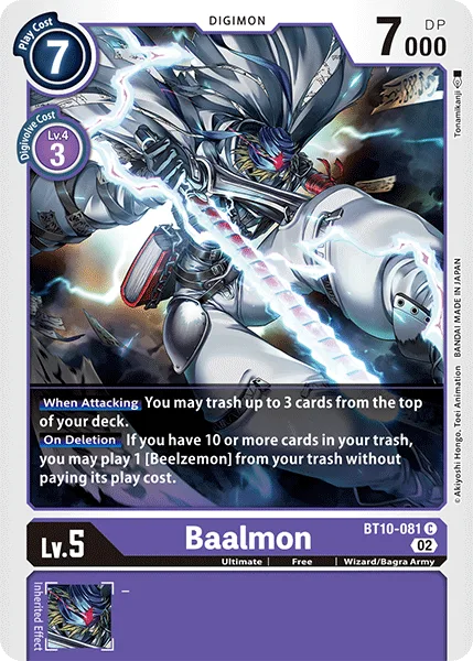 Baalmon — Booster XROS ENCOUNTER [BT10] BT10-081