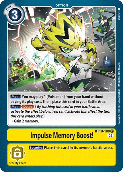 Impulse Memory Boost! — Booster XROS ENCOUNTER [BT10] BT10-100